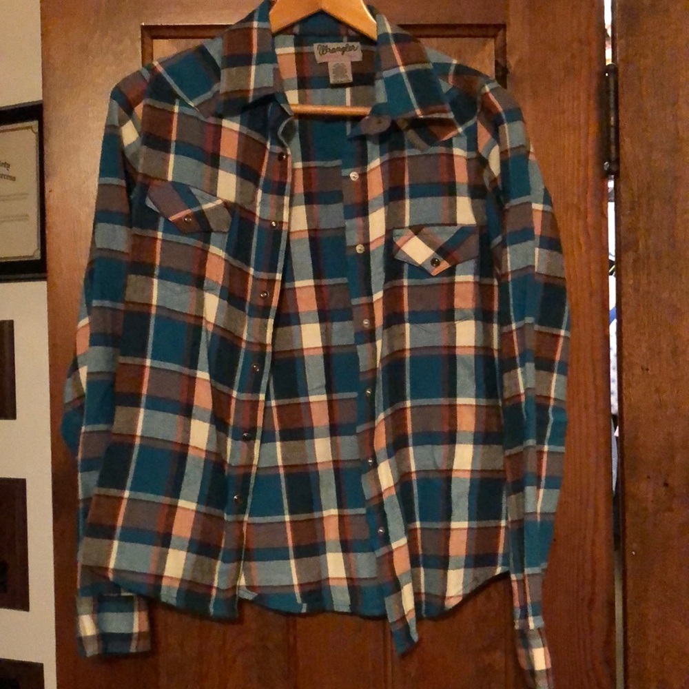 Wrangler Wrancher Flannel Pearl Snap